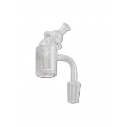 Oil Black Leaf Quarz Banger Carb Cap + 2 Perlen