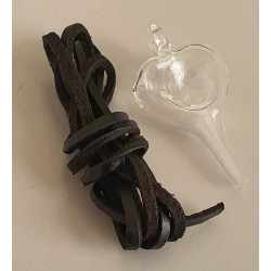 Glaspfeife Mini-Anhänger `Heart´farblos/klar Glaspfeife Mini-Anhänger `Heart´farblos/klar