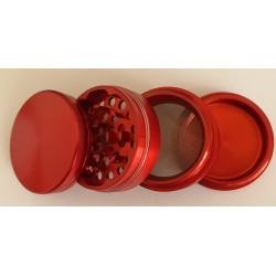 Alu-Mühle 4 tlg, rot Alu-Mühle 4 tlg, rot
