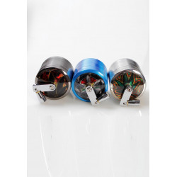Zink-Kurbelgrinder`Leaf´ 4tlg. Zink-Kurbelgrinder`Leaf´ 4tlg.