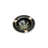 Deko-Aschenbecher `Hanfblatt´